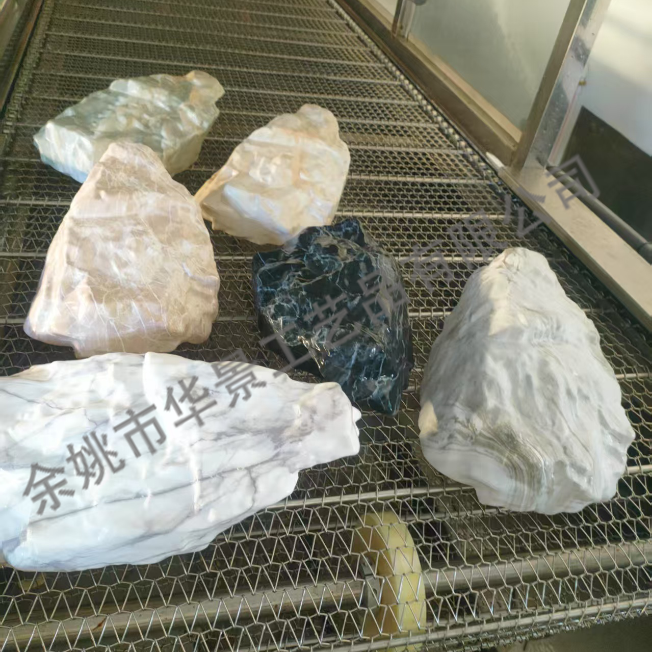 大理石石块表面纹路处理